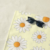 Helles Daisy Muster - Blumensommeraccessoire - Strandtuch (Beispiel)