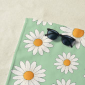 Helles Daisy Muster - Blumensommeraccessoire - Strandtuch (Beispiel)