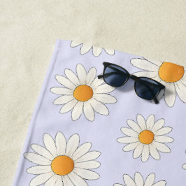 Helles Daisy Muster - Blumensommeraccessoire - Strandtuch