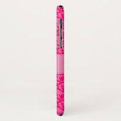 Helles Damast-Pink kundenspezifischer iphone Fall Case-Mate iPhone Hülle (Hinten/Links)