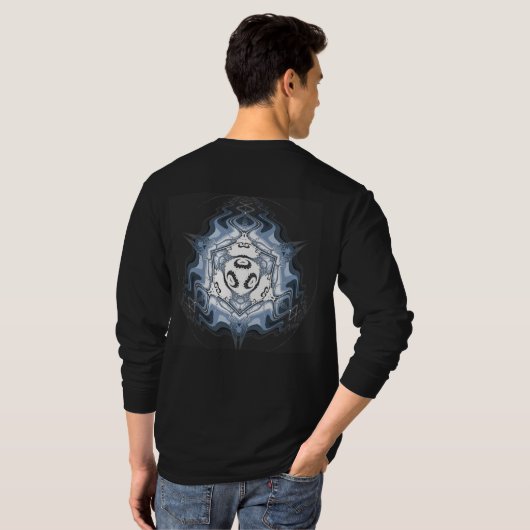 helles deeger Blau T-Shirt (Schwarz voll)