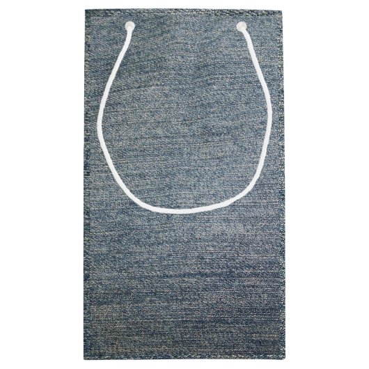 Helles Denim Kleine Geschenktüte (Rückseite)