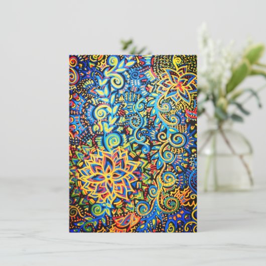 Helles Design Dankeskarte (Stehend Vorderseite)