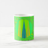Helles Design Edgy Geometrie Neon Muster Kaffeetasse (Mittel)