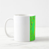 Helles Design Edgy Geometrie Neon Muster Kaffeetasse (Links)