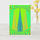 Helles Design Edgy Geometrie Neon Muster Karte (Gelbe Blume)