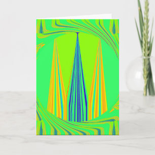 Helles Design Edgy Geometrie Neon Muster Karte