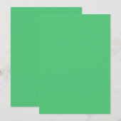 Helles Emerald Green 5" x 7" Blank Sample Wedding Einladung (Vorne/Hinten)