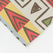 Helles ethnisches nahtloses Muster, farbenfroh. Fleecedecke (Ecke)