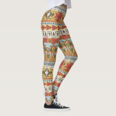 Helles ethnisches nahtloses Muster, farbenfroh. Leggings (Rechts)