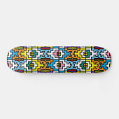 Helles Farbeafrikanermuster Skateboard (Horizontal)