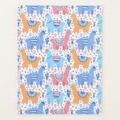 Helles, farbenfrohes Alpacatmuster Planer (Vorderseite)