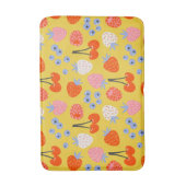 Helles, farbenfrohes Berry Frucht Muster Badematte (Vorderseite Vertikal)