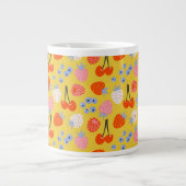 Helles, farbenfrohes Berry Frucht Muster Jumbo-Tasse (Vorderseite)