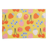 Helles, farbenfrohes Berry Frucht Muster Kissenbezug (Vorderseite-Rechts)