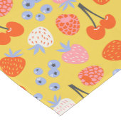 Helles, farbenfrohes Berry Frucht Muster Mittelgroßer Tischläufer (Ecke)