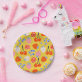 Helles, farbenfrohes Berry Frucht Muster Pappteller (Party)