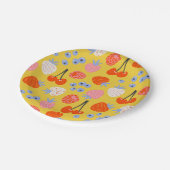 Helles, farbenfrohes Berry Frucht Muster Pappteller (Schrägansicht)