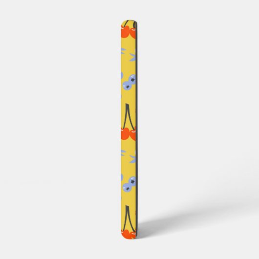 Helles, farbenfrohes Berry Frucht Muster Samsung Galaxy Hülle (Linke Seite)