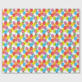 Helles farbenfrohes Birthday-Ballon-Wrapping Papie Geschenkpapier (Flach)