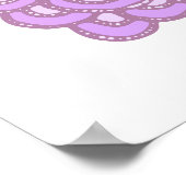 Helles, farbenfrohes Geschirr Ornament Poster (Ecke)