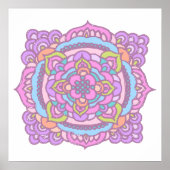 Helles, farbenfrohes Geschirr Ornament Poster (Vorne)