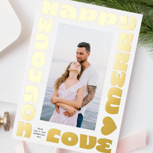 helles farbenfrohes Modern Weihnachts-Gold ein F Folien Feiertagskarte