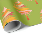 Helles, farbenprächtiges Weihnachtsbaummuster Geschenkpapier (Rolleneckpunkt)