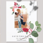 Helles, farbiges, benutzerdefiniertes Foto Hochzei Ankündigungspostkarte<br><div class="desc">Helles Foto für Blumenmuster Hochzeit Speichern Sie die Datum Ankündigung Postkarte.</div>