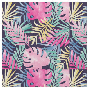 Helles farbiges, einzigartiges Tropenblatt Stoff