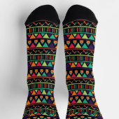 Helles, farbiges geometrisches Muster Socken (Oben)