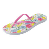 Helles, farbiges Muster Badesandalen (Schrägansicht)