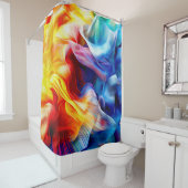 Helles farbiges Muster Duschvorhang (Beispiel)