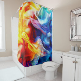 Helles farbiges Muster Duschvorhang