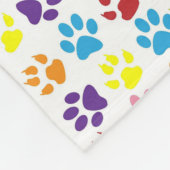 Helles, farbiges Muster Fleecedecke (Ecke)