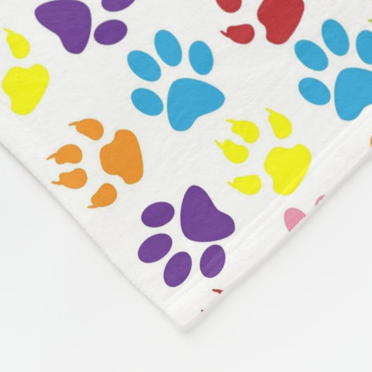 Helles, farbiges Muster Fleecedecke (Ecke)