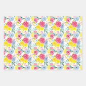 Helles, farbiges Muster Geschenkpapier Set (Vorderseite)