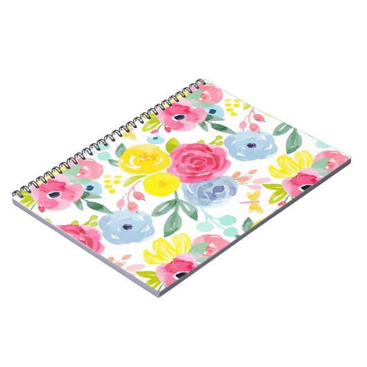 Helles, farbiges Muster Notizblock (Linke Seite)