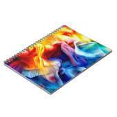 Helles farbiges Muster Notizblock (Linke Seite)