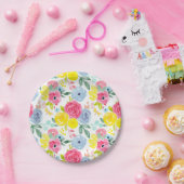 Helles, farbiges Muster Pappteller (Party)