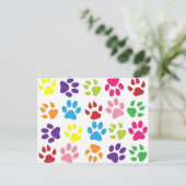 Helles, farbiges Muster Postkarte (Stehend Vorderseite)