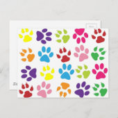 Helles, farbiges Muster Postkarte (Vorne/Hinten)