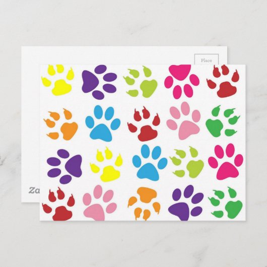 Helles, farbiges Muster Postkarte (Vorne/Hinten)