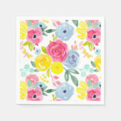 Helles, farbiges Muster Serviette (Vorderseite)