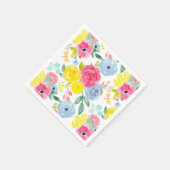 Helles, farbiges Muster Serviette (Ecke)