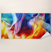 Helles farbiges Muster Strandtuch (Vorderseite)