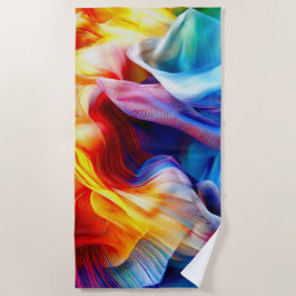 Helles farbiges Muster Strandtuch