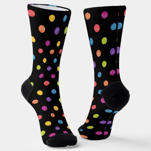 Helles, farbiges Polka-Dot-Muster Socken (Gewinkelt)