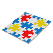 Helles, farbiges Puzzlespiecmuster Fliese (Seite)