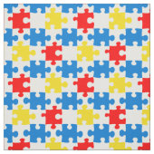 Helles, farbiges Puzzlespiecmuster Stoff (Muster)